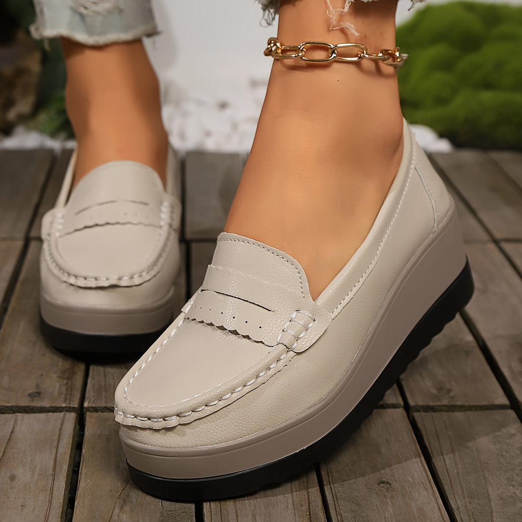 Elegant Women's Wedge Loafers