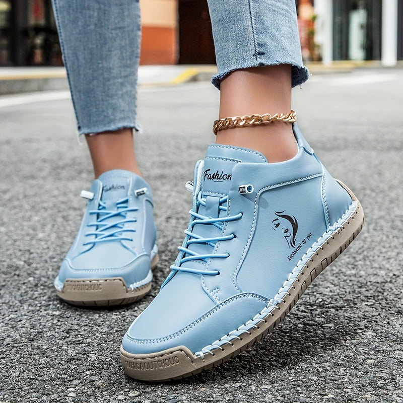 Lightweight Handcrafted Ankle Boots - Versatile All-Season Sneakers with Non-Slip Sole & Breathable Upper