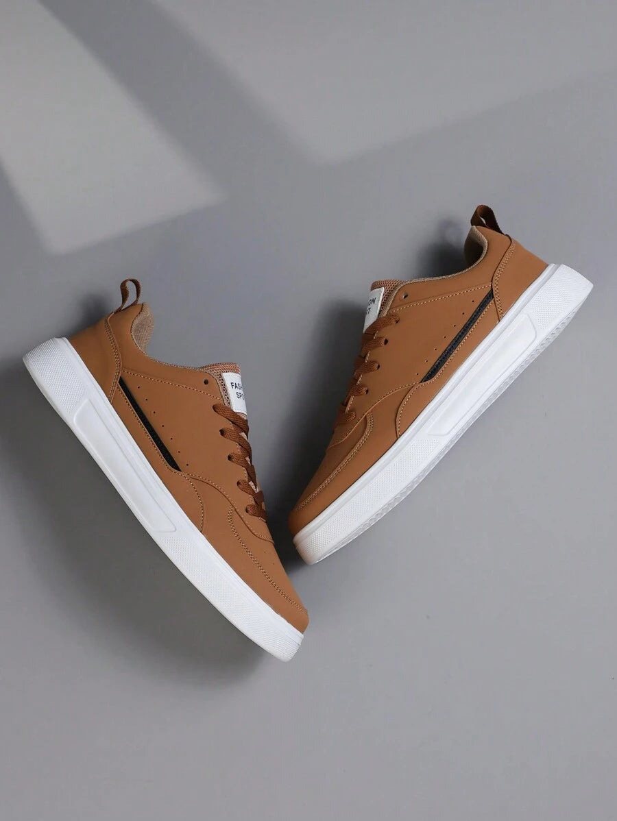 2025 New Men's Sports Shoes Men's Fashion Handsome Casual Shoes Lace Up Men's Shoes Skateboarding Shoes Men's Board Shoes Personalized Street Men's Shoes