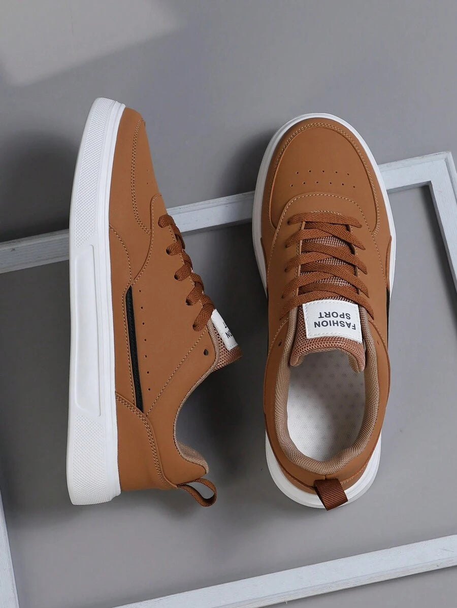 2025 New Men's Sports Shoes Men's Fashion Handsome Casual Shoes Lace Up Men's Shoes Skateboarding Shoes Men's Board Shoes Personalized Street Men's Shoes