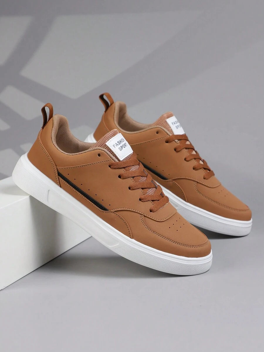 2025 New Men's Sports Shoes Men's Fashion Handsome Casual Shoes Lace Up Men's Shoes Skateboarding Shoes Men's Board Shoes Personalized Street Men's Shoes