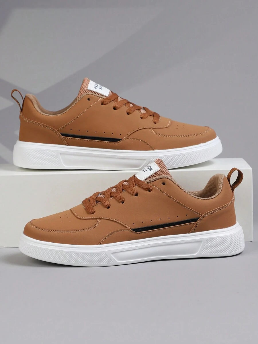 2025 New Men's Sports Shoes Men's Fashion Handsome Casual Shoes Lace Up Men's Shoes Skateboarding Shoes Men's Board Shoes Personalized Street Men's Shoes