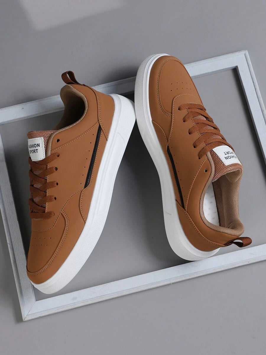 2025 New Men's Sports Shoes Men's Fashion Handsome Casual Shoes Lace Up Men's Shoes Skateboarding Shoes Men's Board Shoes Personalized Street Men's Shoes