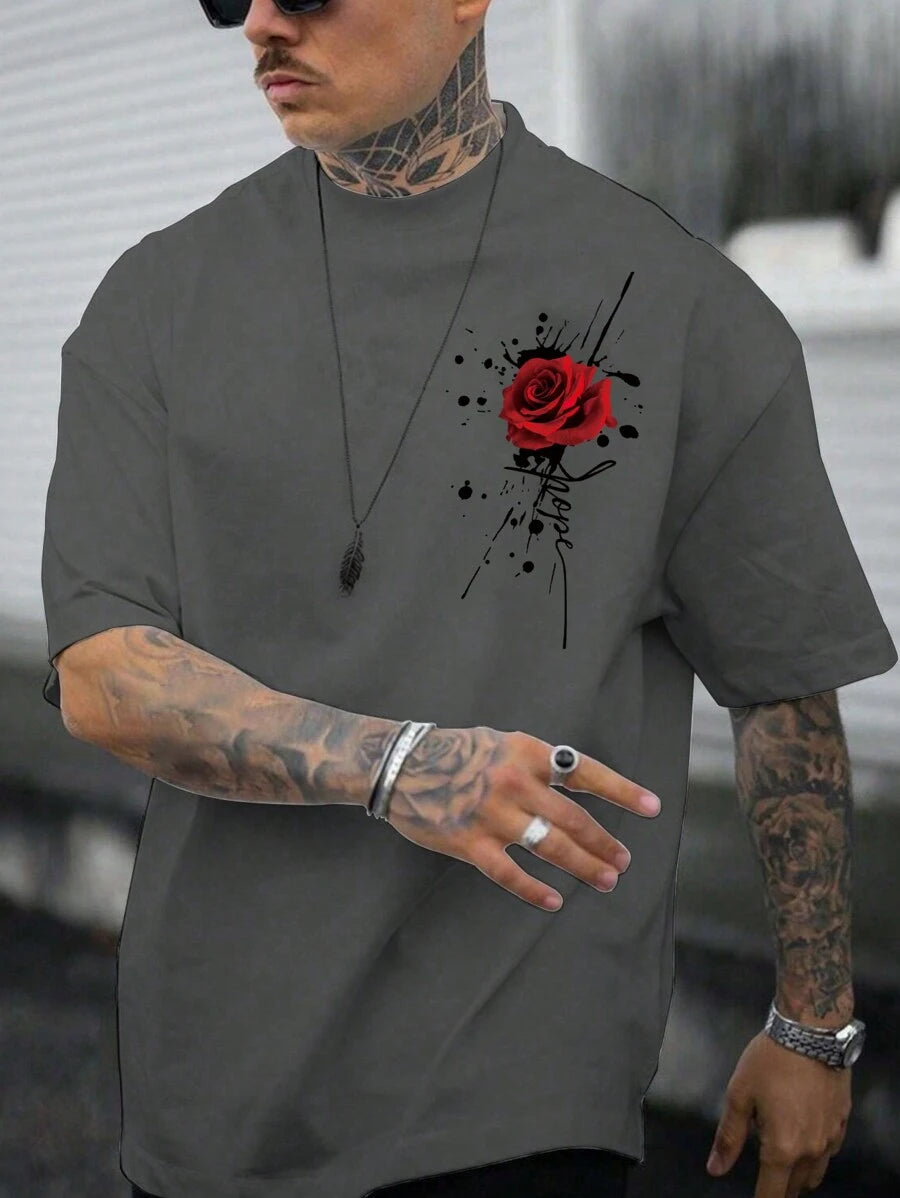 Men's Rose Print Tee
