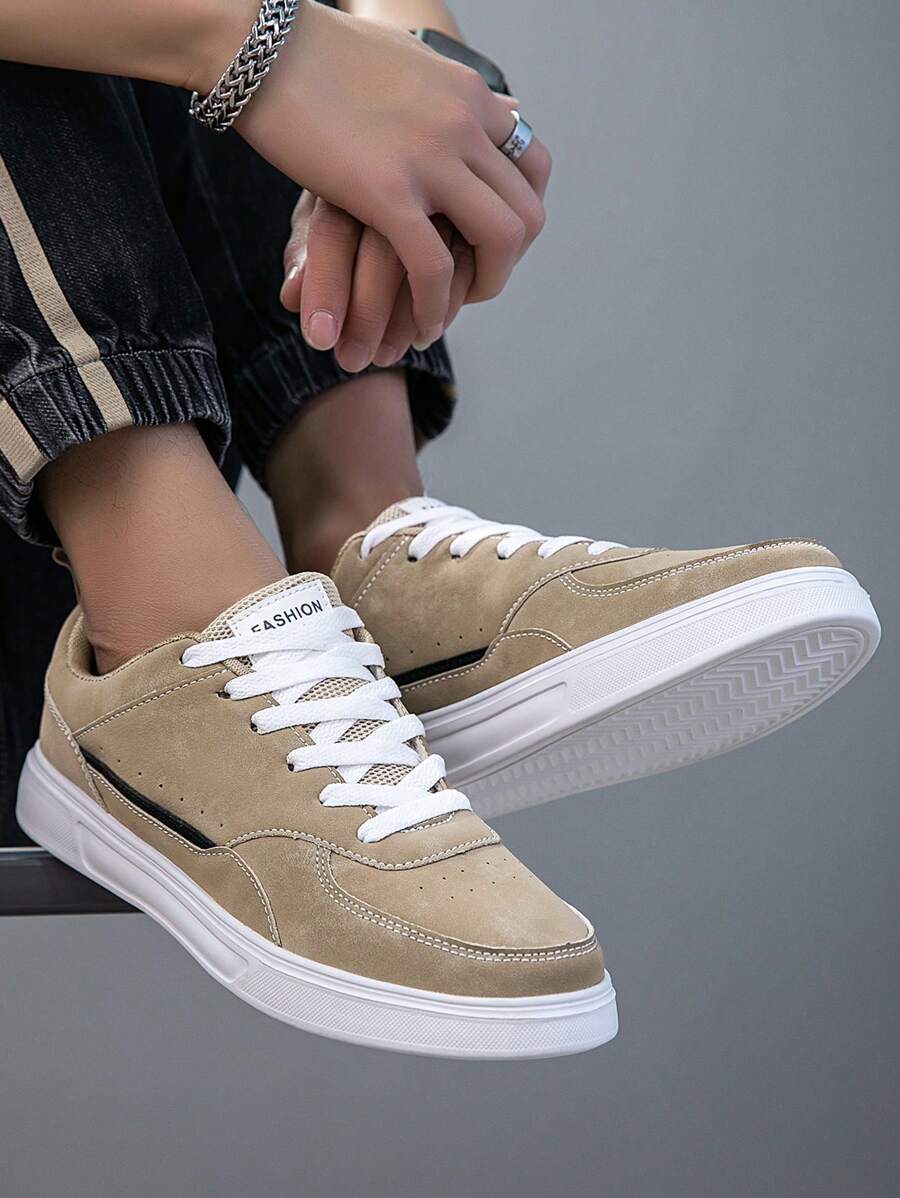 2025 New Men's Sports Shoes Men's Fashion Handsome Casual Shoes Lace Up Men's Shoes Skateboarding Shoes Men's Board Shoes Personalized Street Men's Shoes