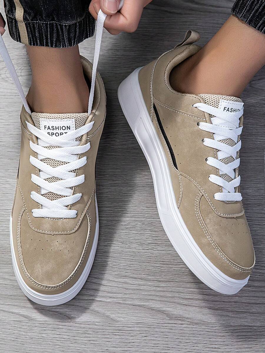 2025 New Men's Sports Shoes Men's Fashion Handsome Casual Shoes Lace Up Men's Shoes Skateboarding Shoes Men's Board Shoes Personalized Street Men's Shoes