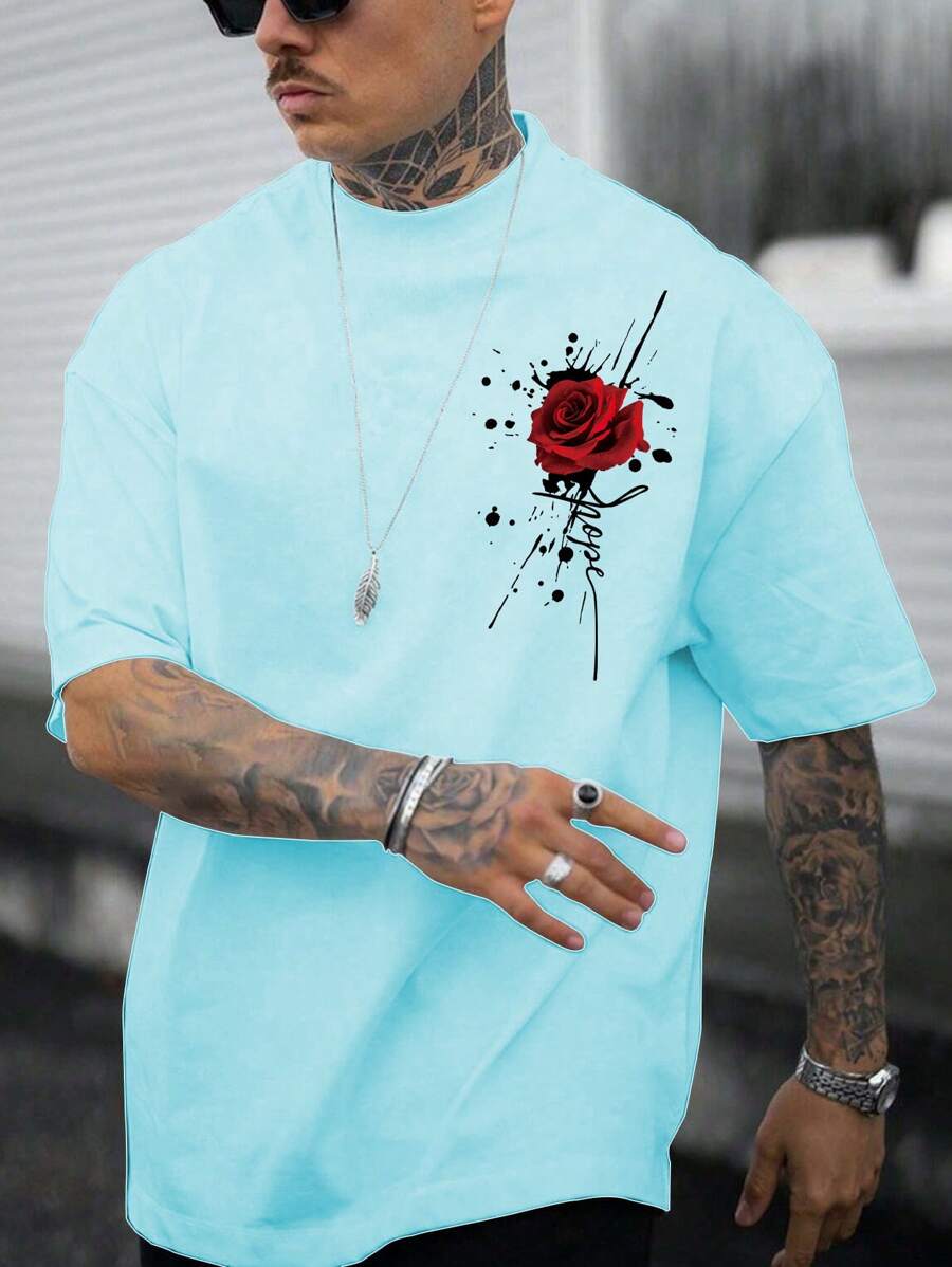 Men's Rose Print Tee