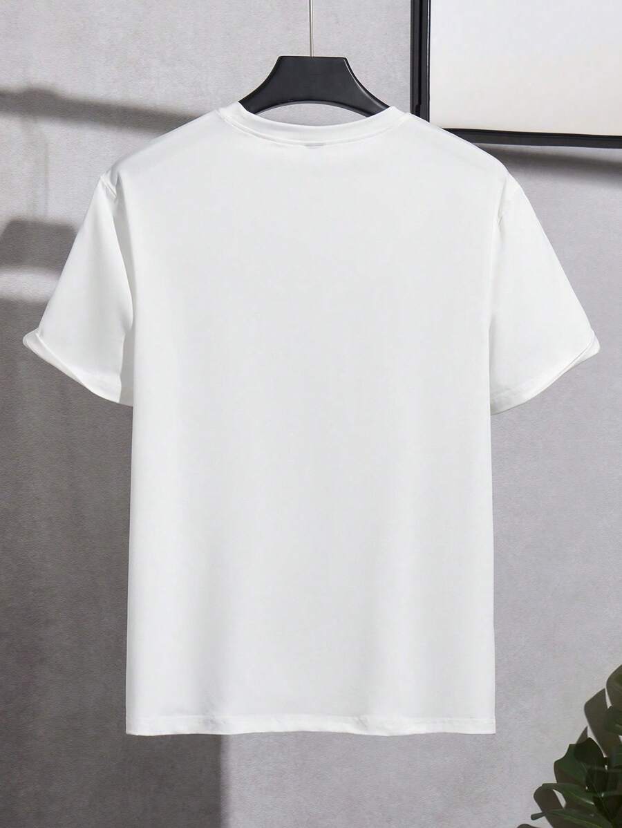 Men's Solid Color Slim Fit Crew Neck Short Sleeve T-Shirt