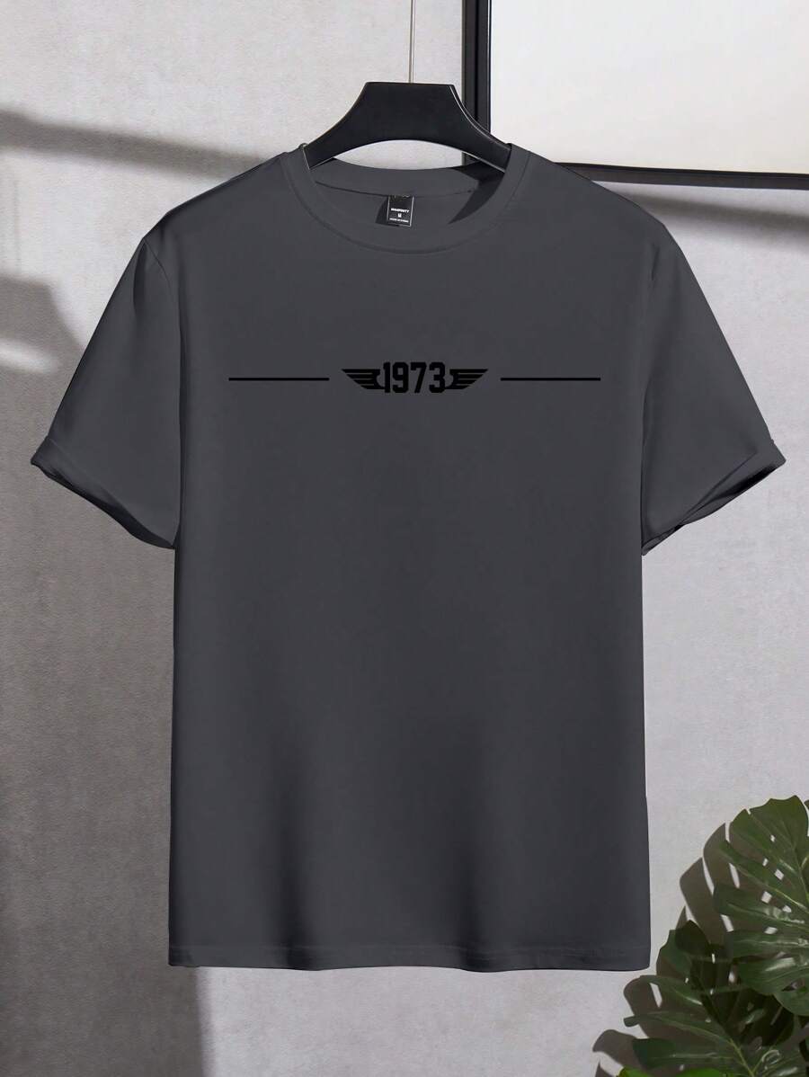 Men's Solid Color Slim Fit Crew Neck Short Sleeve T-Shirt