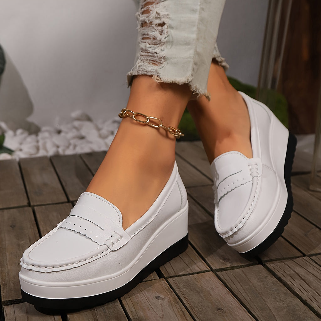Elegant Women's Wedge Loafers