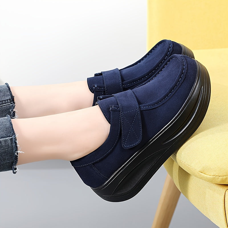 Comfortable Women's Slip-On Loafers with Cushioned Platform Sole