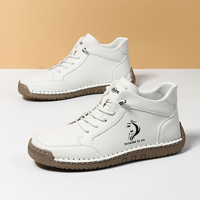 Lightweight Handcrafted Ankle Boots - Versatile All-Season Sneakers with Non-Slip Sole & Breathable Upper