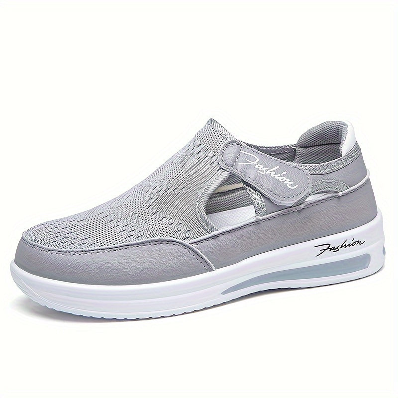 Women's Breathable Knit Low Top Sneakers - Comfortable Plus Size