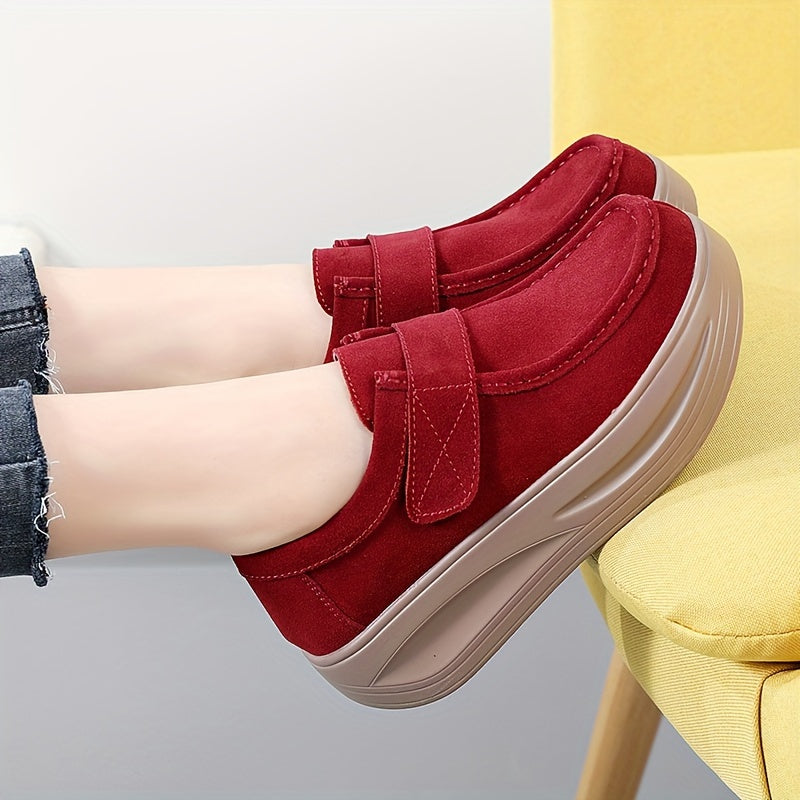 Comfortable Women's Slip-On Loafers with Cushioned Platform Sole