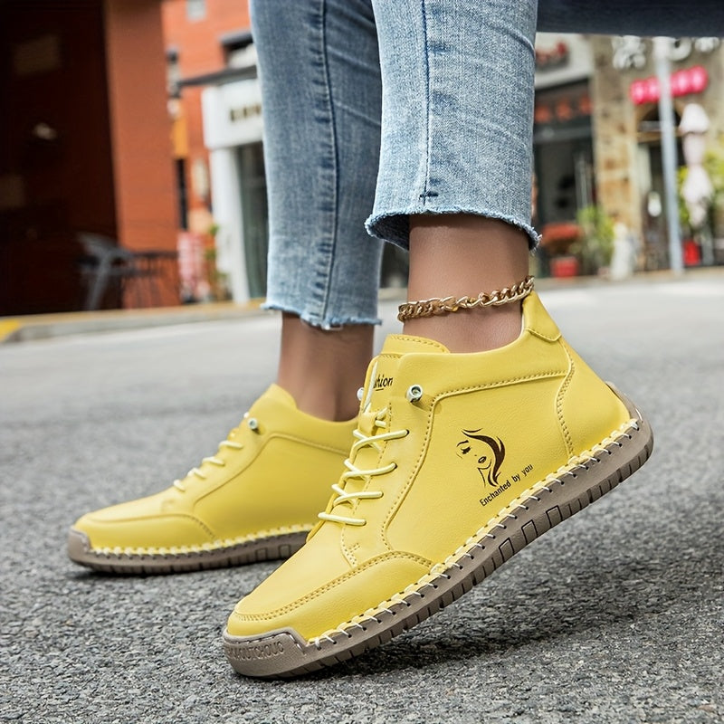 Lightweight Handcrafted Ankle Boots - Versatile All-Season Sneakers with Non-Slip Sole & Breathable Upper