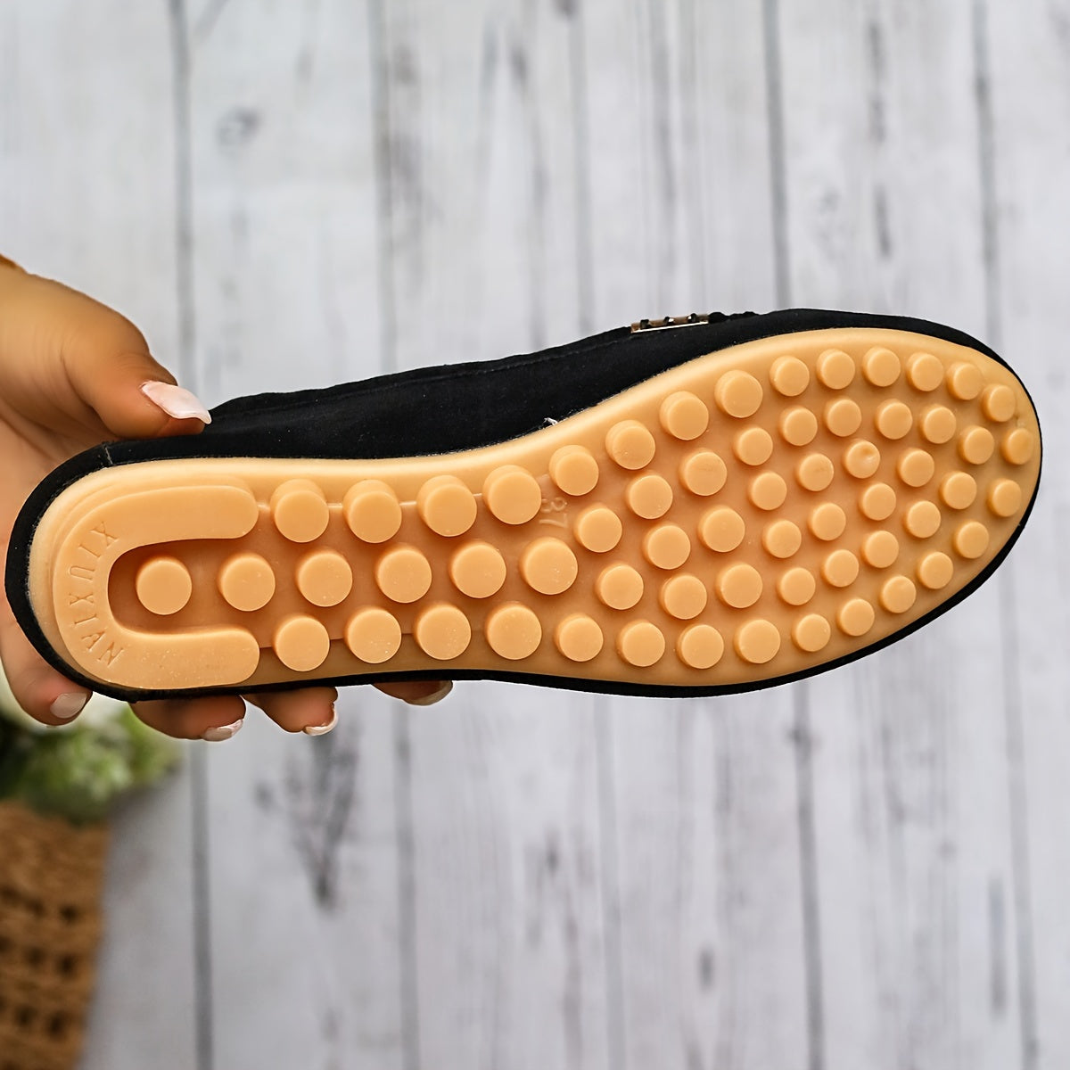 Women's Metal Decor Slip-On Loafers - Lightweight Casual Flats