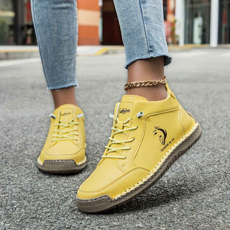 Lightweight Handcrafted Ankle Boots - Versatile All-Season Sneakers with Non-Slip Sole & Breathable Upper