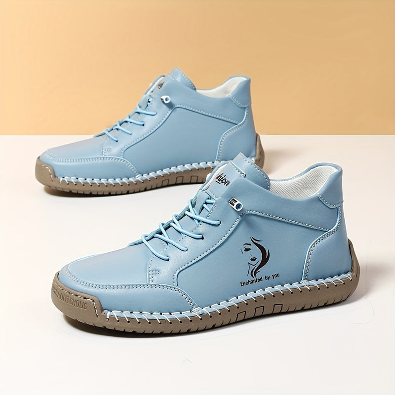 Lightweight Handcrafted Ankle Boots - Versatile All-Season Sneakers with Non-Slip Sole & Breathable Upper