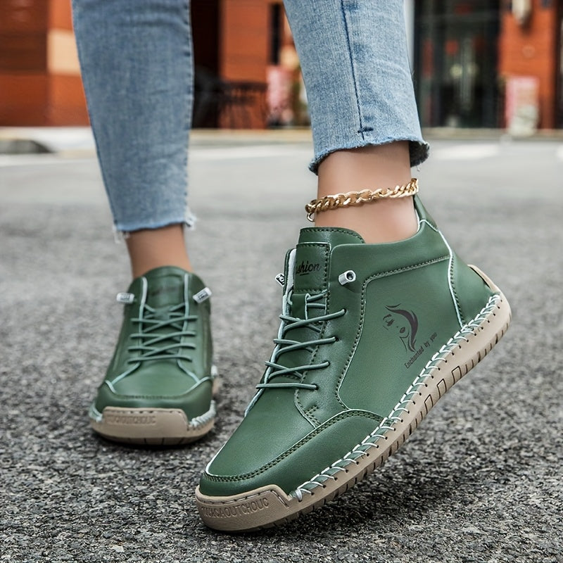 Lightweight Handcrafted Ankle Boots - Versatile All-Season Sneakers with Non-Slip Sole & Breathable Upper
