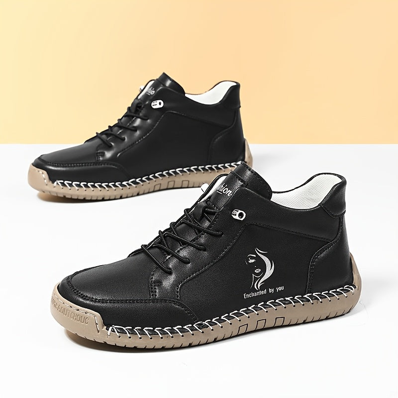 Lightweight Handcrafted Ankle Boots - Versatile All-Season Sneakers with Non-Slip Sole & Breathable Upper
