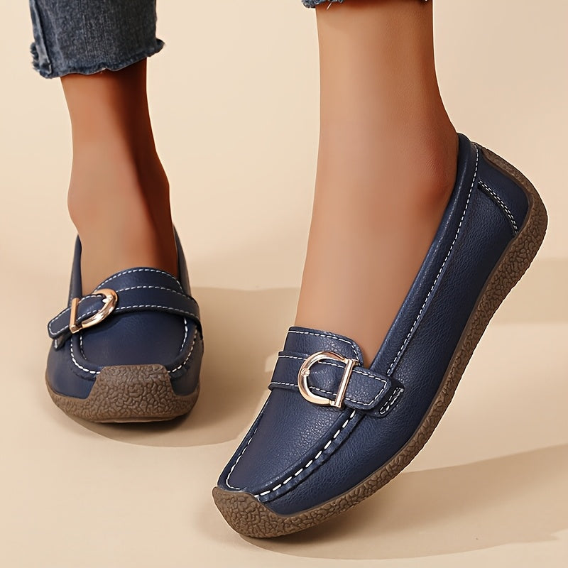 Lightweight Slip-On Loafers with Sequin Detail - TPR Sole